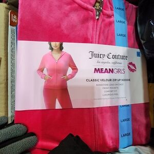 NEW Juicy Couture Pink Velour Hoodie